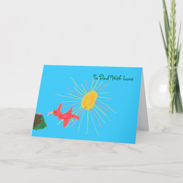 Karate Kat Graphics father's day card (Front)