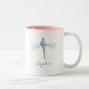 Karate Kat Graphics personalised dragonfly mug