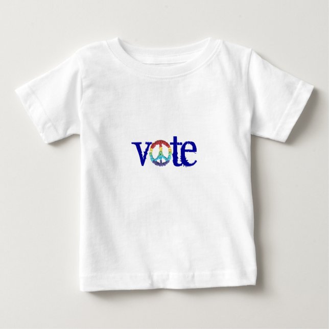 Karate Kat Graphics "vote" baby T-Shirt (Front)