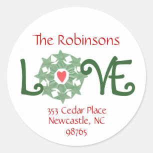 Karate Kat holiday return-address labels