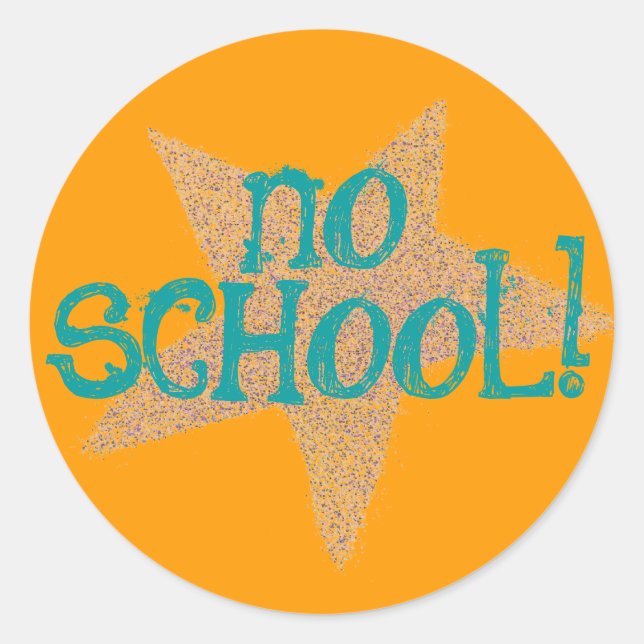 Karate Kat "no school" sticker (Front)