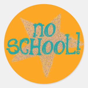 Karate Kat "no school" sticker