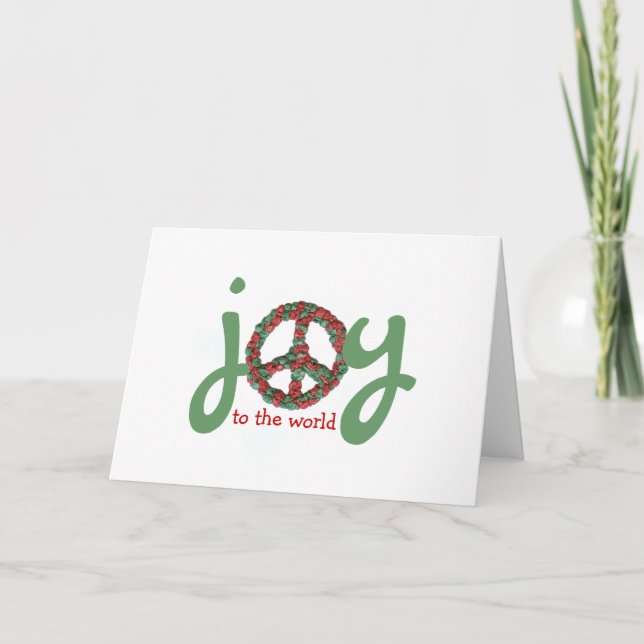 Karate Kat peace-and-joy Holiday Card (Front)