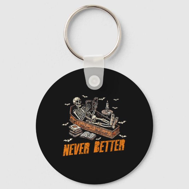 Karate - Keep Training Until The Belt Turns Black  Key Ring (Front)
