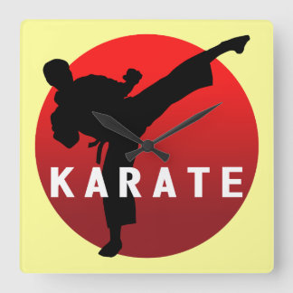 KARATE keri 2 Square Wall Clock