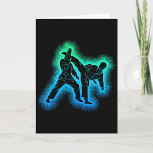 Karate Kickboxing Taekwondo Boys Children Card