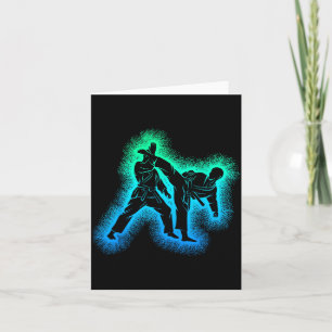 Karate Kickboxing Taekwondo Boys Children Card