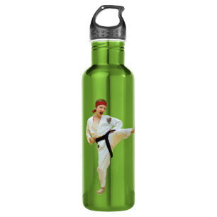 Karate Kicking, Customisable, 710 Ml Water Bottle