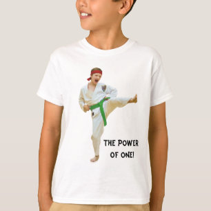 Karate Kicking, Green Belt, Customisable, Tee Shir