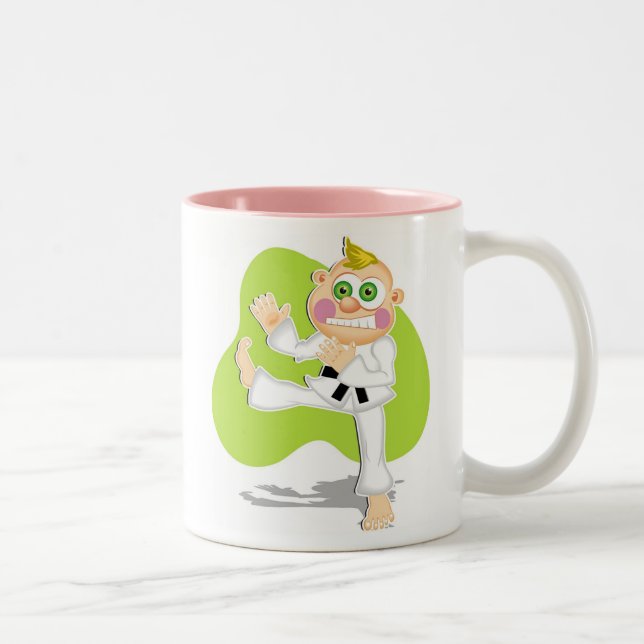 Karate Kid Two-Tone Coffee Mug (Right)