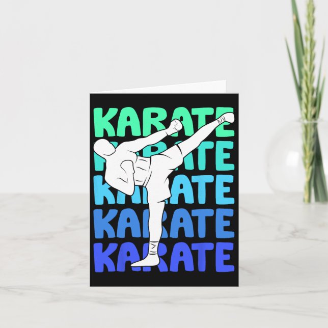 Karate Kids Boys  Card (Front)