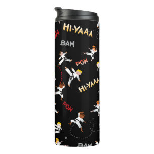 Karate Kids Taekwondo Children Birthday Party Gift Thermal Tumbler