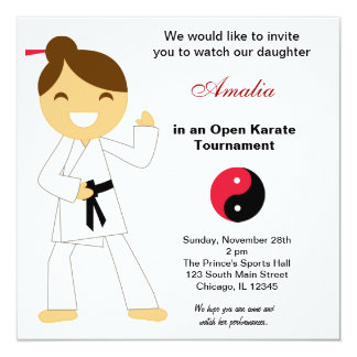 Karate Invitations & Announcements | Zazzle.co.uk