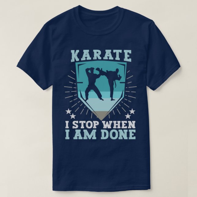Karate Kmpfer Martial Arts Karate Trainer T-Shirt (Design Front)