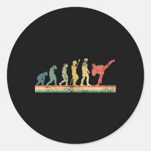 Karate Kung Fu Material Arts Classic Round Sticker