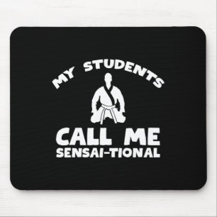 Karate Kung Fu Sensai Teacher - Martial Arts Fight Mouse Mat