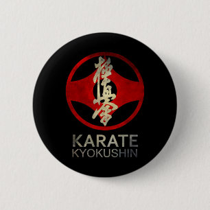 Karate Kyokushin 6 Cm Round Badge