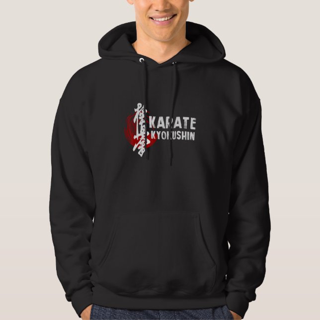 Karate Kyokushin Martial Arts Trainer Fighter Mart Hoodie (Front)