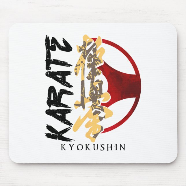 Karate Kyokushin Martial Arts Trainer Fighter Mart Mouse Mat (Front)