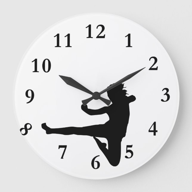 Karate Large Clock (Front)
