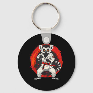 Karate Lemur Animal MMA Taekwondo Martial Arts Key Ring