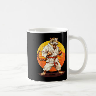 Karate Leopard Motif Taekwondo Jiu-Jitsu MMA Coffee Mug