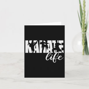 Karate Life Artwork Martial Arts Black Belt Crew Y Card