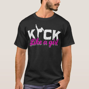 Karate Like A Girl Martial Arts Girls T-Shirt