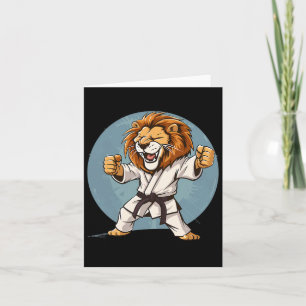 Karate Lion Kickboxing Taekwondo Jiu-jitsu Mma Mar Card