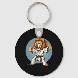 Karate Lion Kickboxing Taekwondo Jiu-jitsu Mma Mar Key Ring