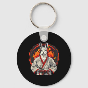 Karate Llama Kickboxing Jiu-Jitsu Taekwondo Judo Key Ring