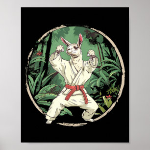 Karate Llama MMA Kickboxing Forest Taekwondo Poster