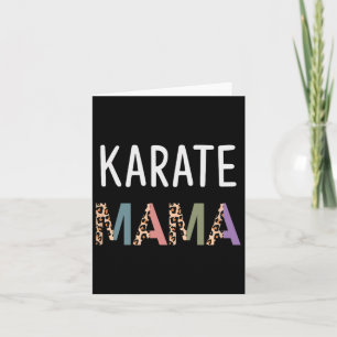 Karate Mama Martial Art Women Gift - Funny Karate  Card