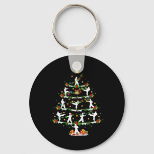 Karate Martial Art Lover Xmas Lighting Karate Chri Key Ring