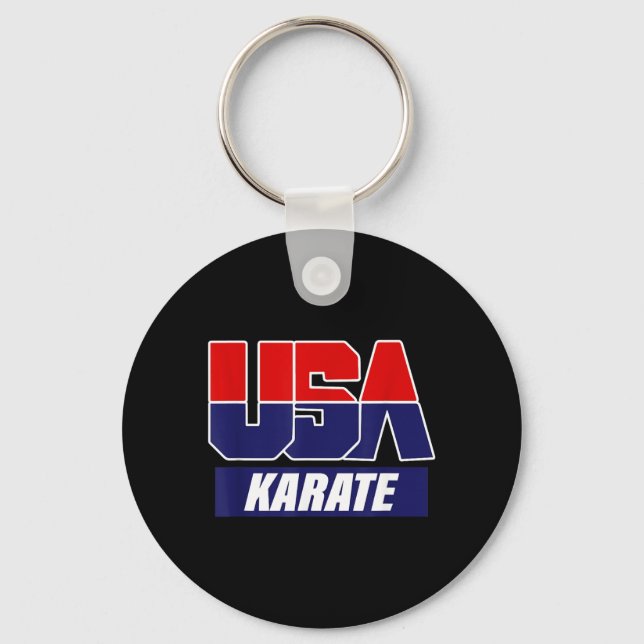Karate Martial Arts 2021 USA Team Key Ring (Front)