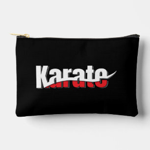 Karate Martial Arts Abstract Swish Accessory Pouch