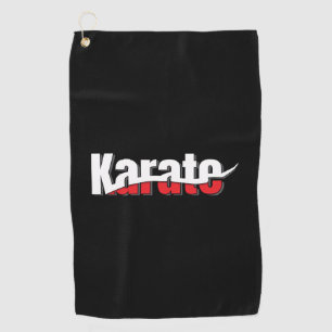 Karate Martial Arts Abstract Swish Golf Towel