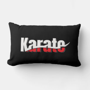 Karate Martial Arts Abstract Swish Lumbar Cushion