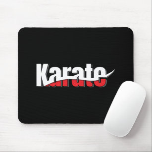 Karate Martial Arts Abstract Swish Mouse Mat