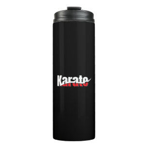 Karate Martial Arts Abstract Swish Thermal Tumbler