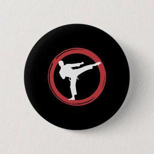 Karate Martial Arts Essence  6 Cm Round Badge