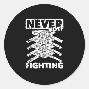 Karate - Martial Arts Fighter Karate Classic Round Sticker