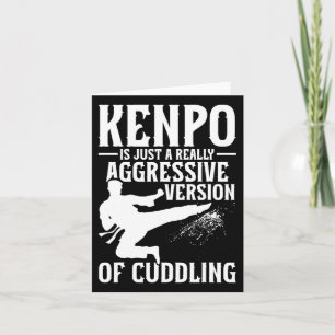 Karate Martial Arts Girl Lady Kenpo School Fighter Card