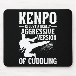 Karate Martial Arts Girl Lady Kenpo School Fighter Mouse Mat