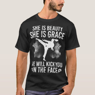 Karate Martial Arts Girls Women Kick Karate T-Shirt