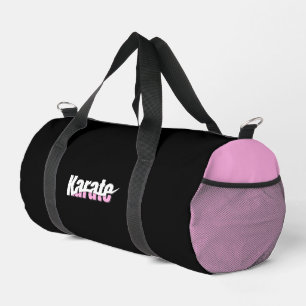 Karate Martial Arts Girly Pink Duffle Bag