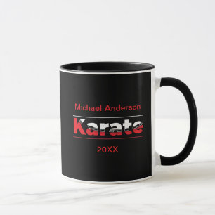 Karate Martial Arts Red Mug