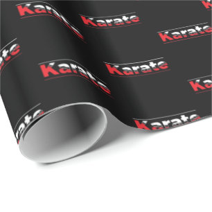 Karate Martial Arts Red Wrapping Paper