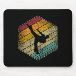 Karate Martial Arts Retro Style Vintage 70s 80s 90 Mouse Mat