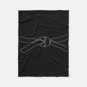 Karate Martial Arts Taekwondo Black Belt Kickboxin Fleece Blanket